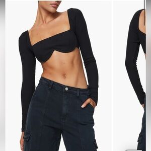 Princess Polly Becca Rib Crop Top